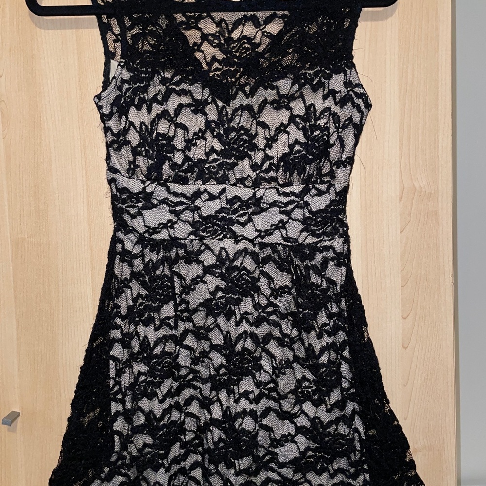 Black lace dress